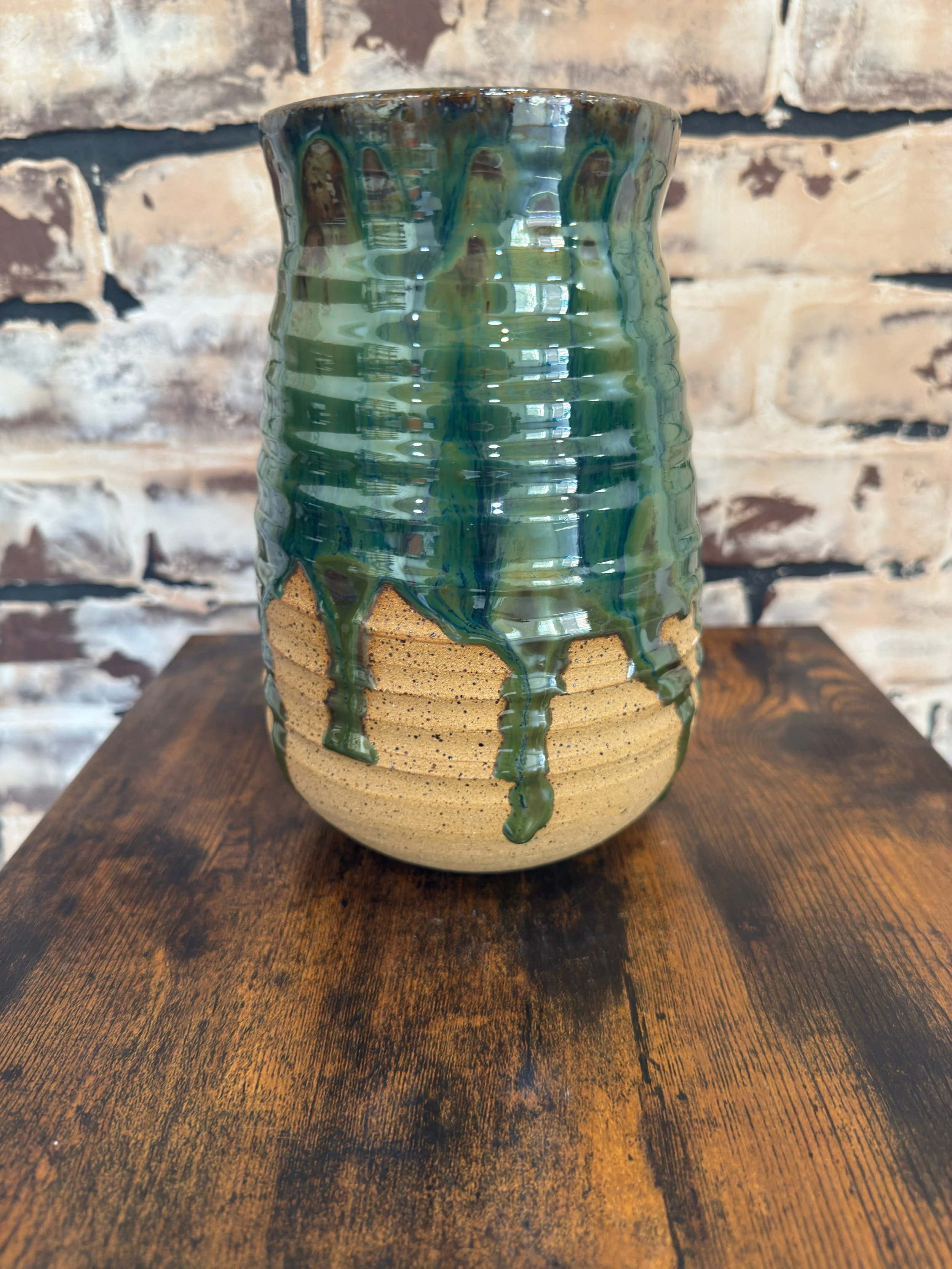 Green Flow Vase