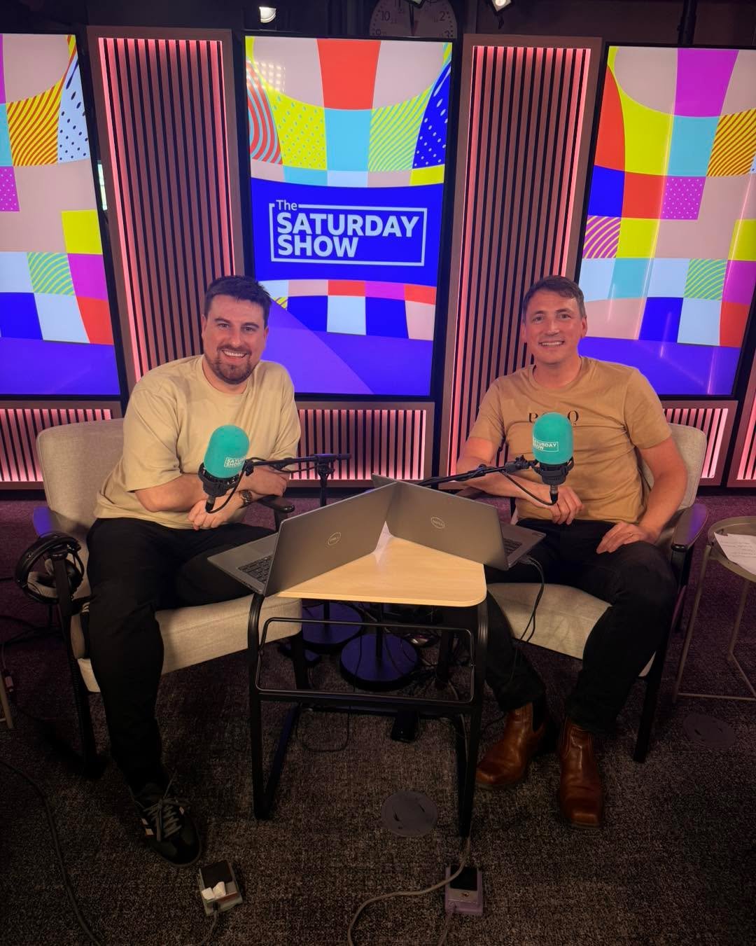 A huge thanks to everyone who tuned in to the Saturday Show and passed on your love and support. ❤️ The three hours flew by and a massive thanks to the team and co-presenter @stevenmill_ Mill for being so kind and helpful. I&rsquo;m back again in two