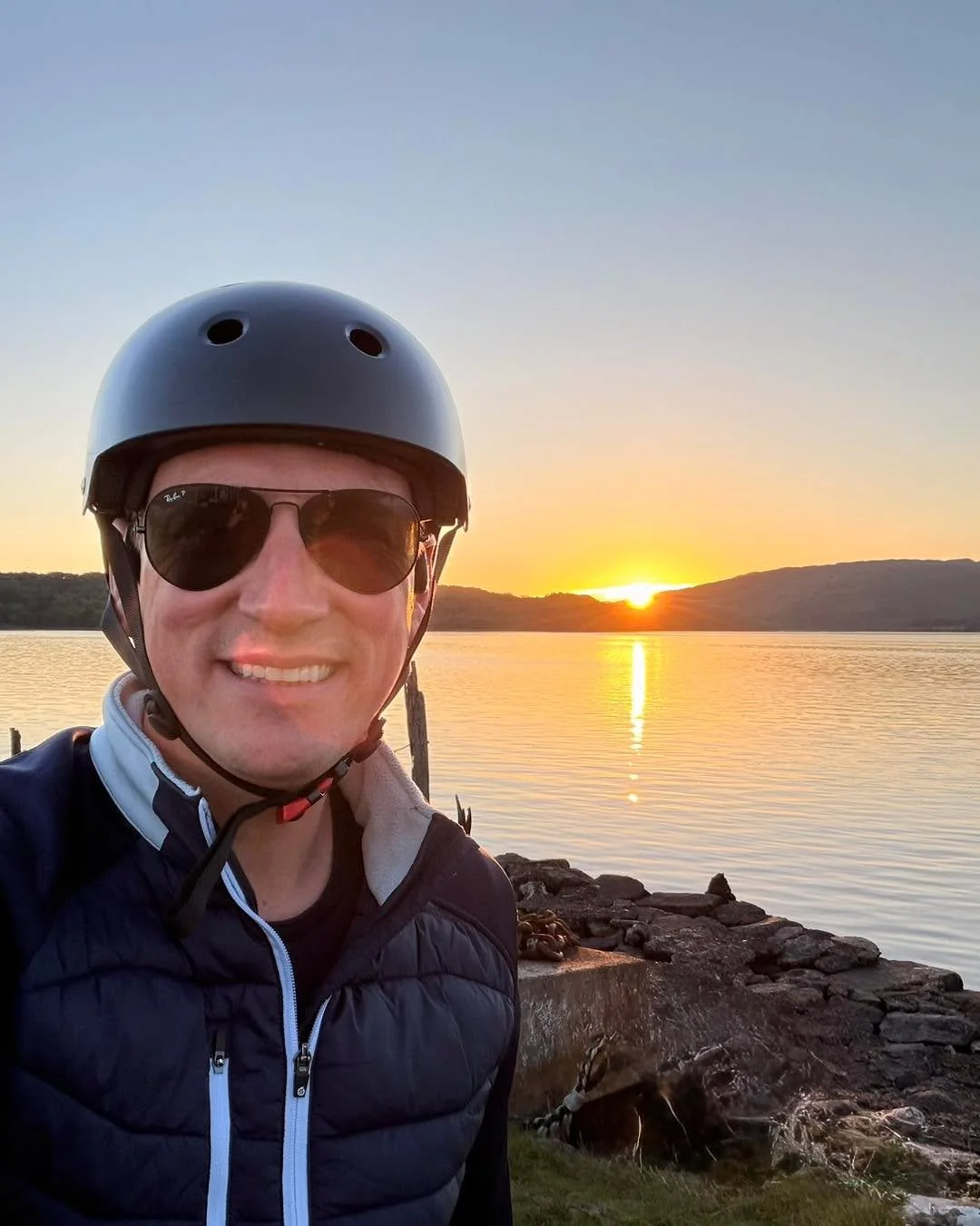 A bike ride to a west coast sunset. What more could you ask for ❤️