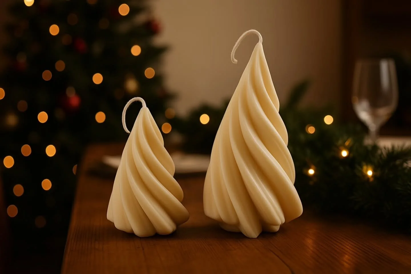 Las velas &aacute;rbol espiral  ya est&aacute;n disponibles en la web. 🕯️
Dise&ntilde;adas para llenar cada rinc&oacute;n de una luz suave y acogedora.

Un peque&ntilde;o ritual de calma en medio del invierno. ❄️

🎄 Disponibles en dos tama&ntilde;o