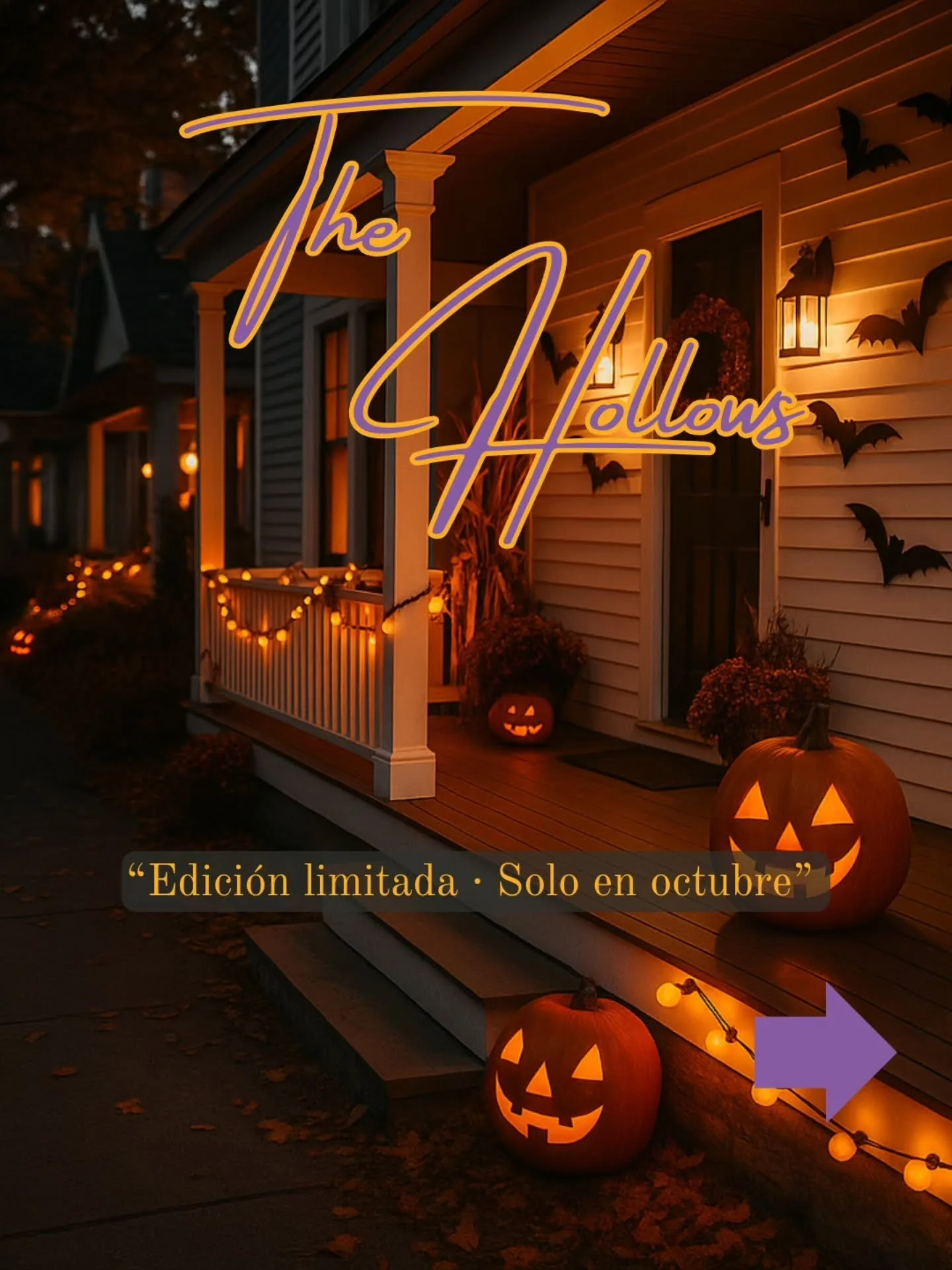 La noche cae y las sombras despiertan... 🎃🕯️
Llega The Hollows, nuestra colecci&oacute;n m&aacute;s misteriosa y ef&iacute;mera.

✨3 aromas &uacute;nicos para celebrar Octubre:
 &bull; Velorix - Palosanto con especias. (Caqui)
 &bull; Wicksbury - P