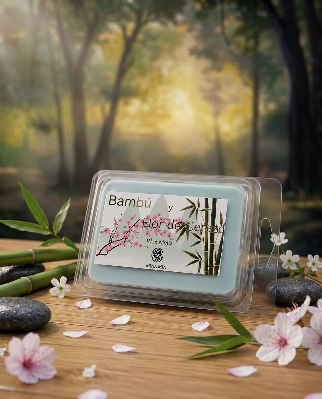Wax Melts Bambú y Flor de Cerezo – Aroma floral y zen