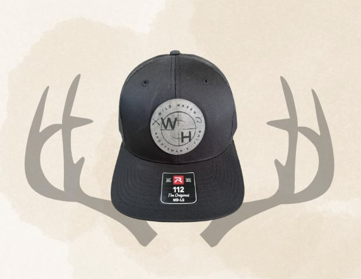 Wild Haven Black Large Patch Hat