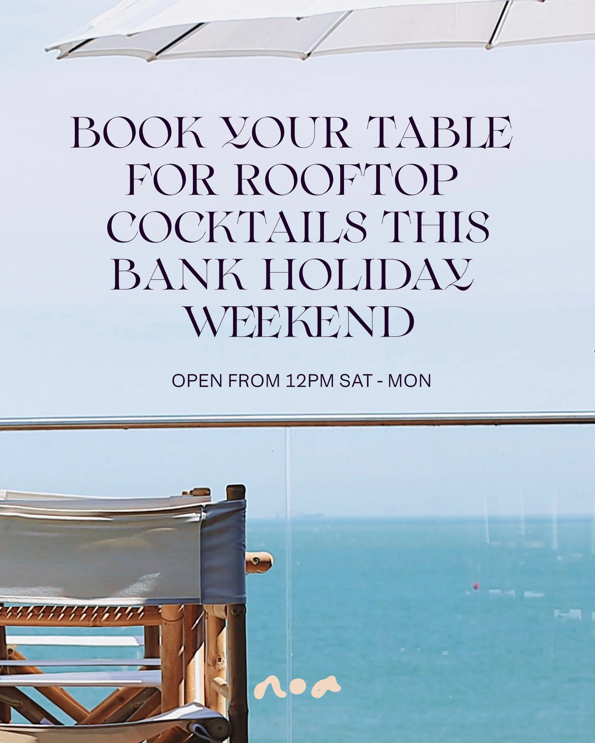 We&rsquo;re making the most of the sunshine this bank holiday weekend and opening from 12pm on Saturday, Sunday and Monday. 

There are still a few tables available to book via our website, and as always, we&rsquo;ll save a few spots for walk-ins.