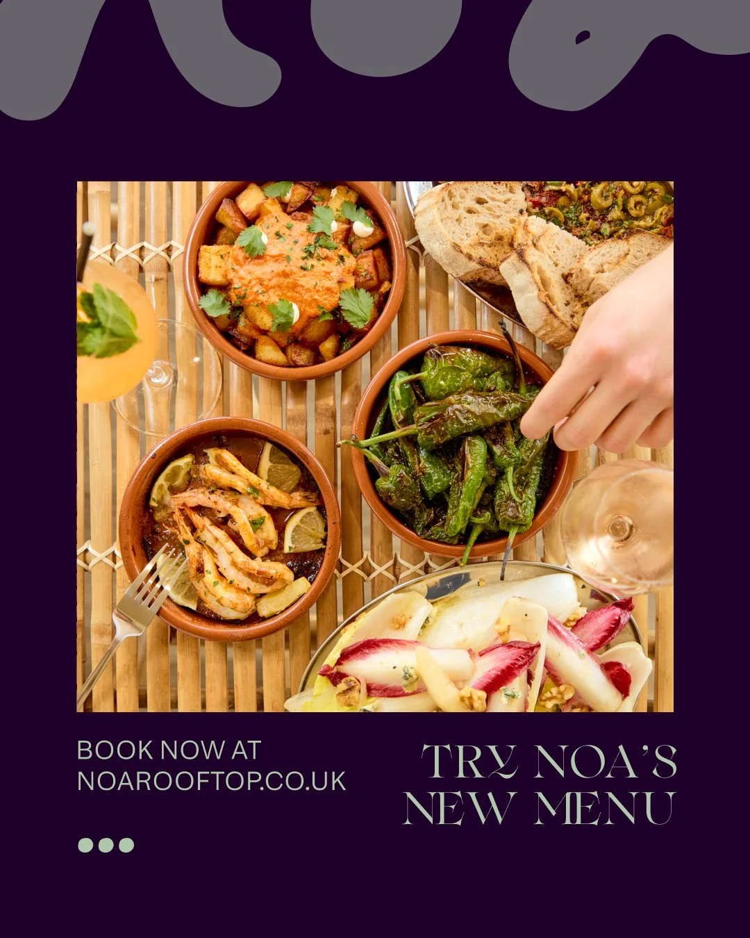Noa's new summer menu lands this Saturday, and it's built for long evenings spent on the rooftop. We're talking delicious sharing plates, locally-sourced fish and a Noa burger that you'll come back for time and time again. Come hungry and stay for a 
