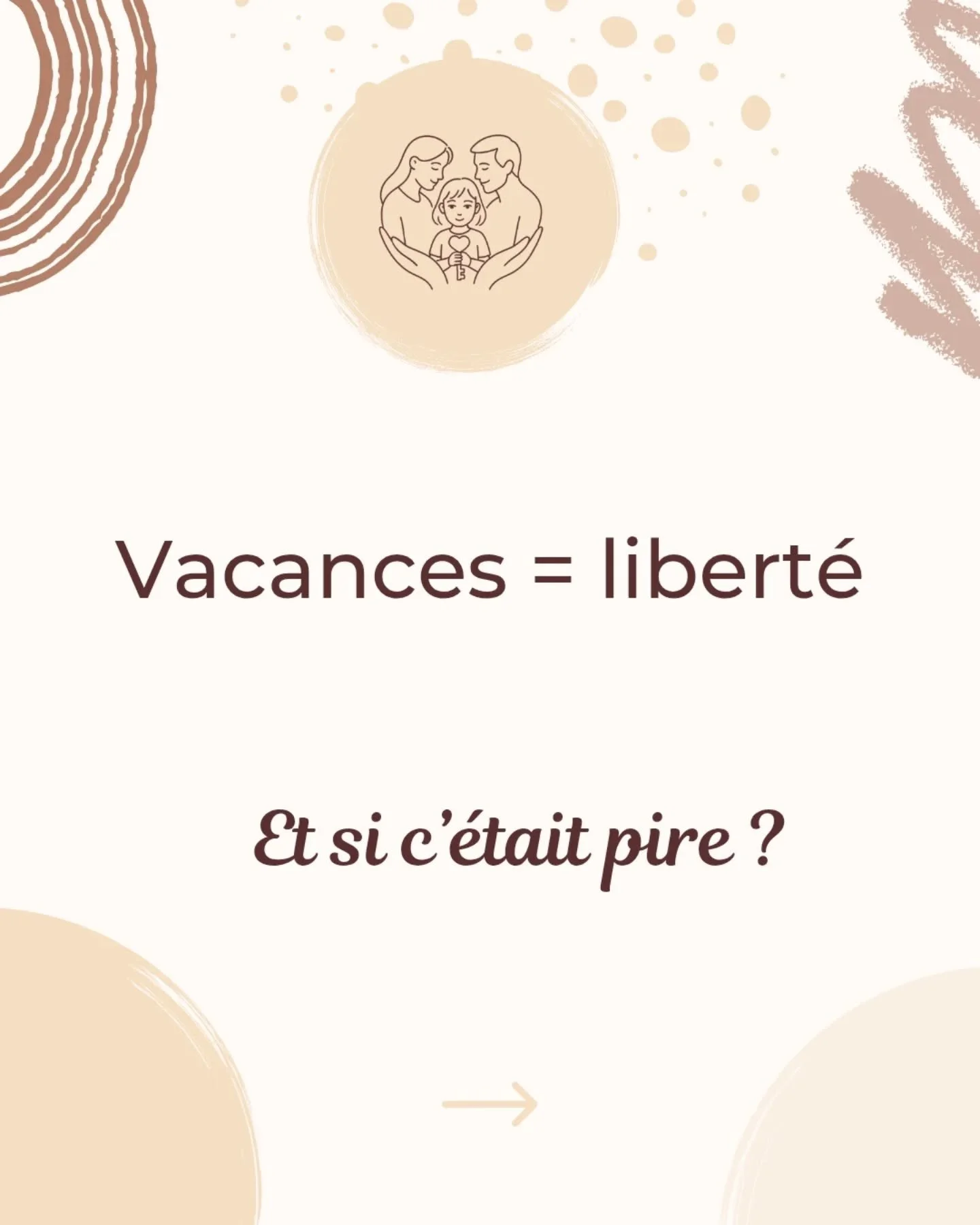 C&rsquo;est les vacances : soyons cool ! 
Et si c&rsquo;&eacute;tait une fausse bonne id&eacute;e ? 

Les vacances bousculent les rep&egrave;res. 

Pour ton enfant, &ccedil;a peut &ecirc;tre excitant&hellip; 
mais aussi d&eacute;stabilisant. 

Offrir