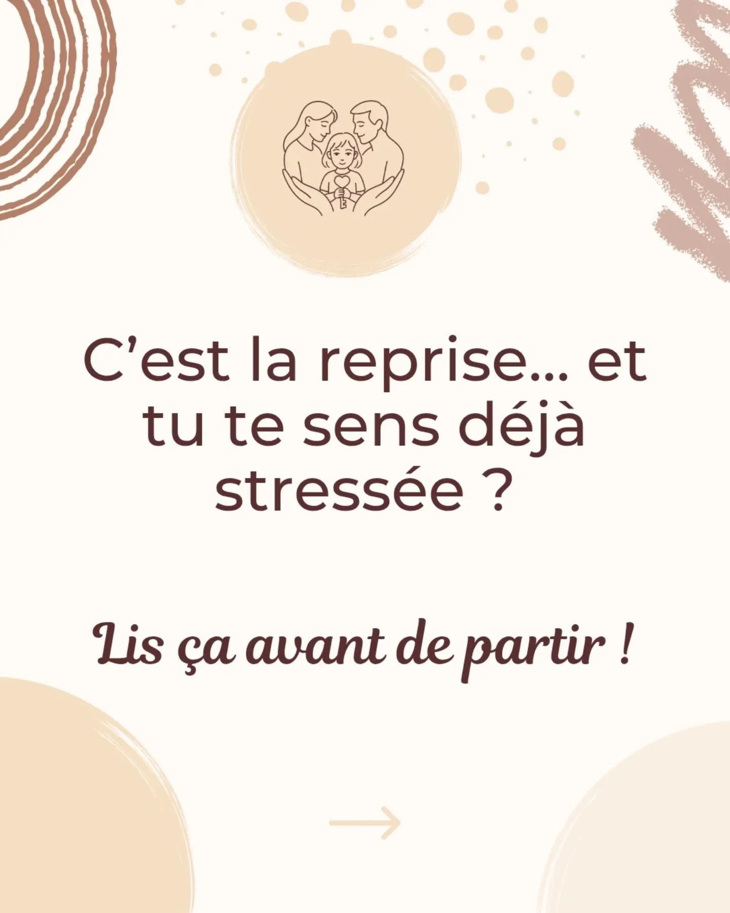Ca y est, c&rsquo;est la reprise ! 
Comment on g&egrave;re &ccedil;a ? 

Les vacances sont termin&eacute;es&hellip; et c&rsquo;est la reprise.

Fatigue, excitation, impatience&hellip; 
autant pour les enfants que pour nous. 

Quelques gestes simples,