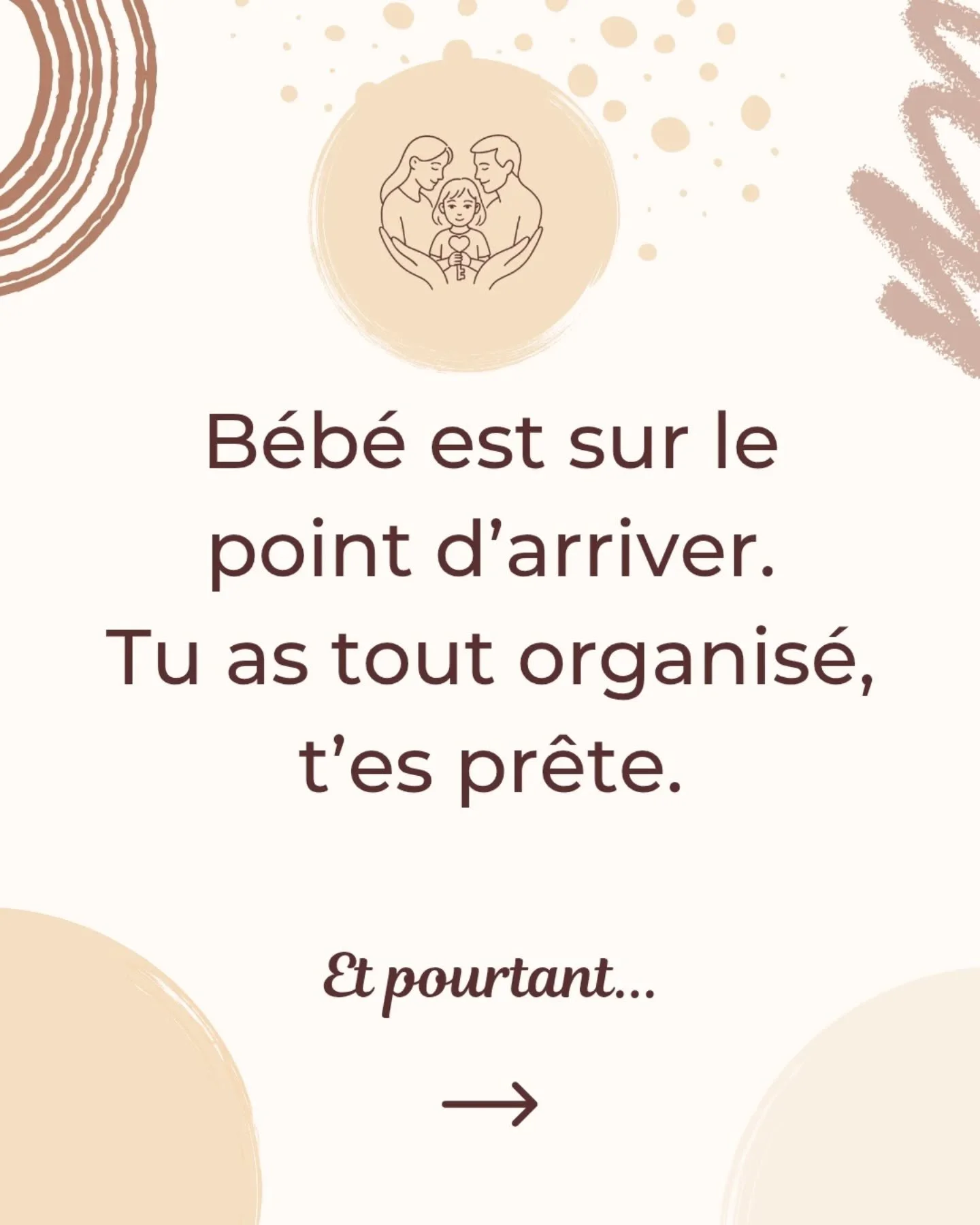 B&eacute;b&eacute; arrive. T'as tout pr&eacute;vu.
Sauf les nuits.

Tout le monde a un avis l&agrave;-dessus.
Mais personne ne t'explique vraiment comment faire avec TON b&eacute;b&eacute;, dans TA famille.

Alors tu &eacute;coutes.
Tu testes.
Tu dou