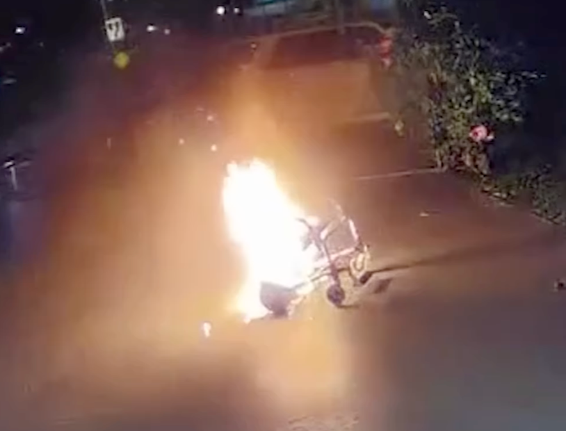 ‘Ball of fire': Video shows electric wheelchair exploding in Hollywood driveway