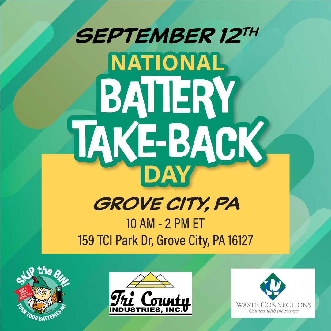 Battery take-back event set in Grove City