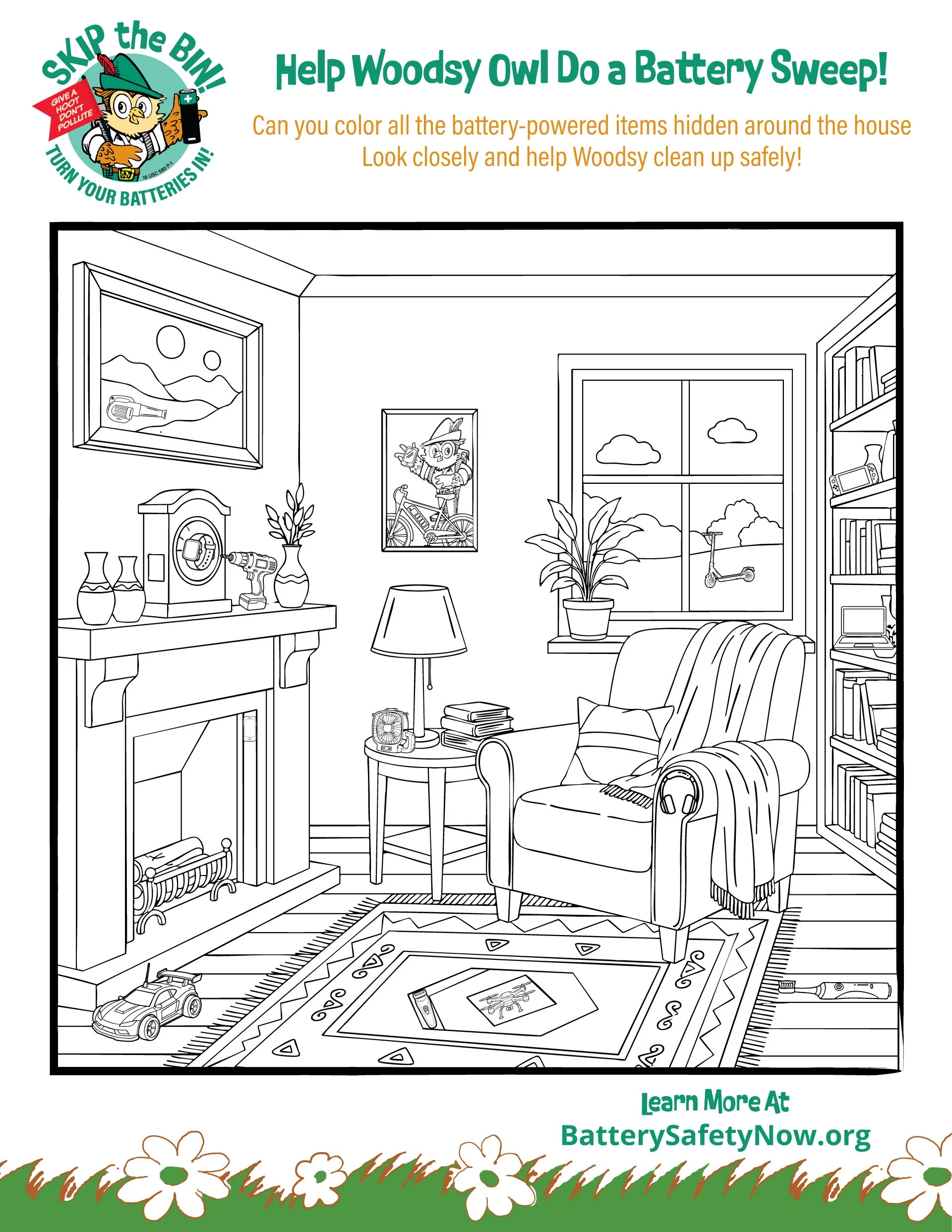 Picture of Woodsy Owl Search and Find Activity Sheet