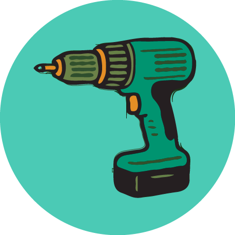 Battery Powered Drill Icon