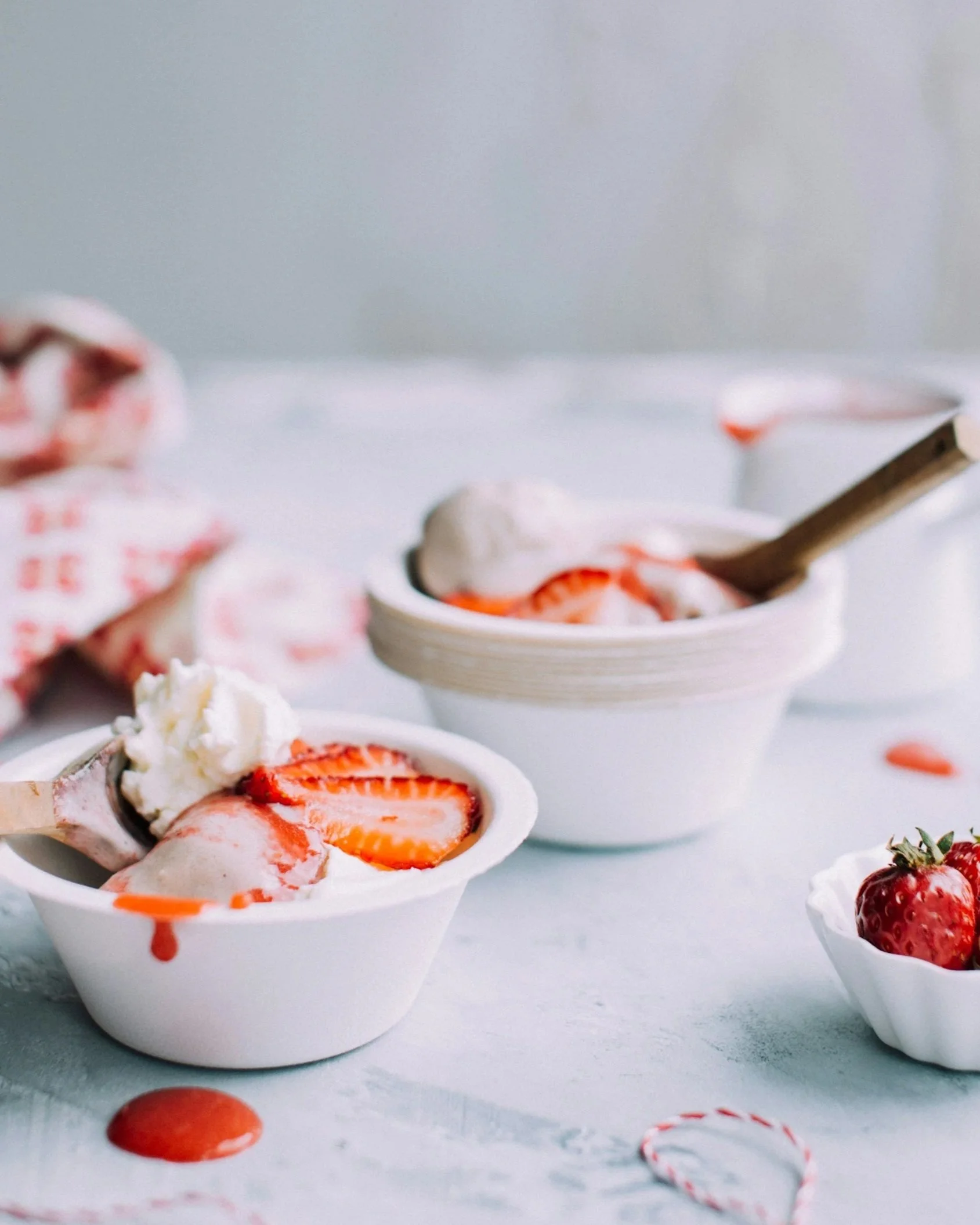Strawberry Coconut Ice Cream