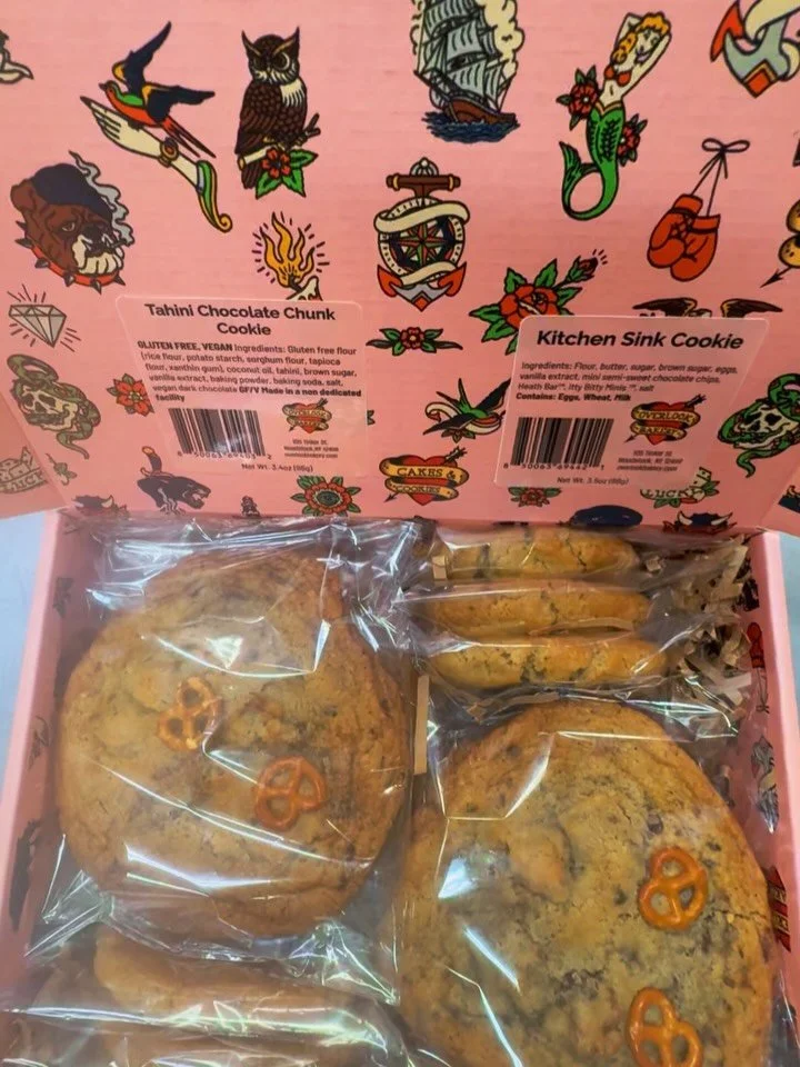 Sabrina absolutely loves sending packages to people that you love, she gets so excited to make every box as special as possible. All of our cookies/bars/granola/biscotti/merch are fair game. Pick what you think they&rsquo;ll love and add a love note,