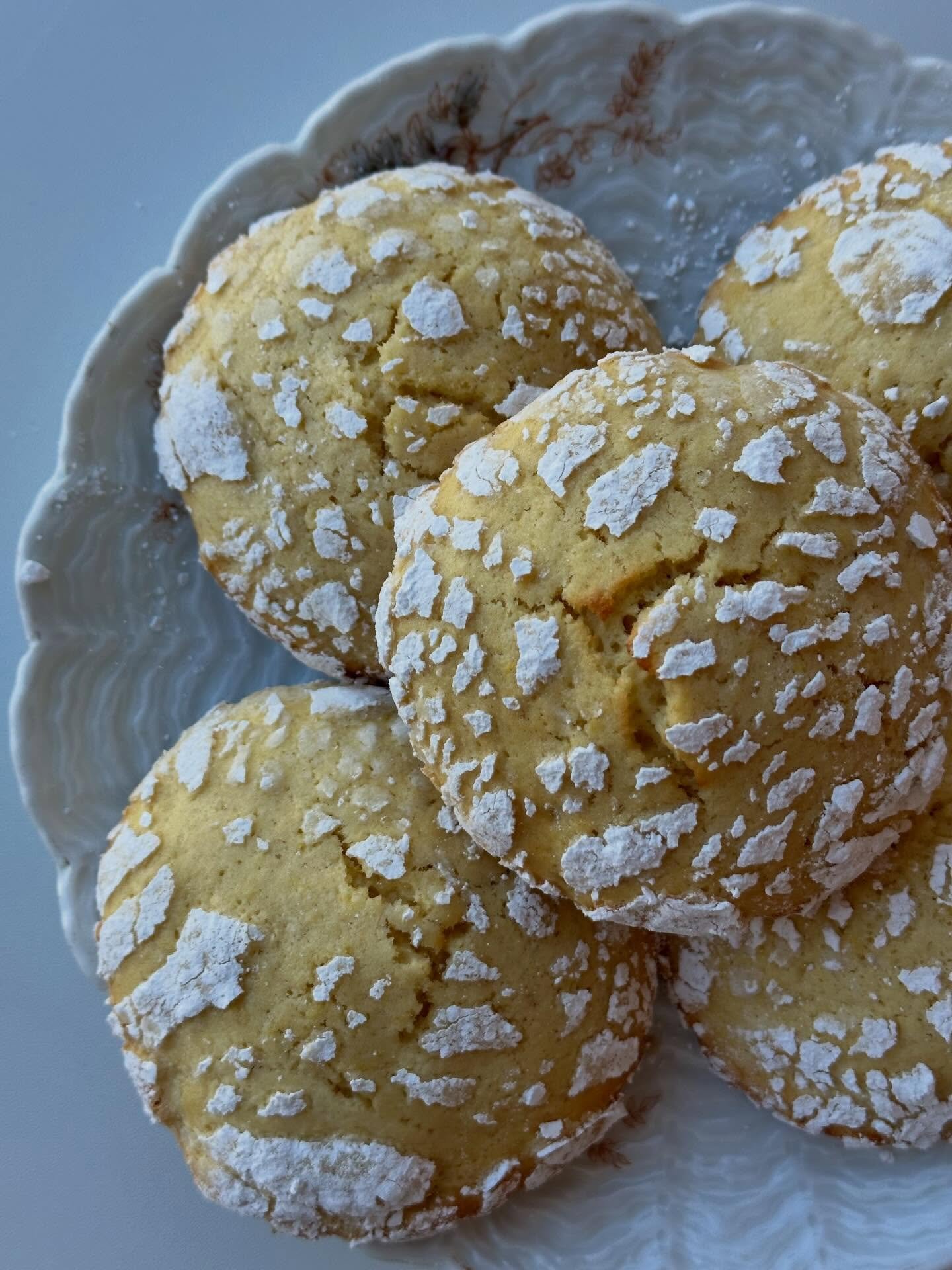 OOPS I&rsquo;m late with the March Cookie of the Month! 🍋 L E M O N 🍋 C R I N K L E 🍋 So delightfully bright and kind of cakey, super good. Come try one this week!