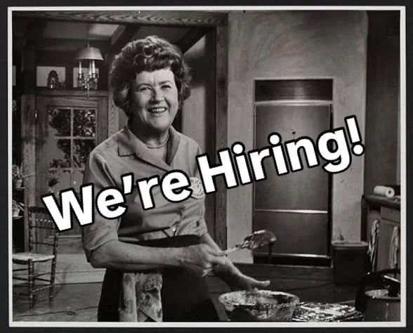We&rsquo;re hiring! Looking for a few lovely people to join our team:
&bull;P/T Baker with at least 1 year commercial kitchen experience, cake decorating experience a plus 🎂 
&bull;Dishwasher/Kitchen Prep 🍽️
Weekends a must for both positions
Pleas