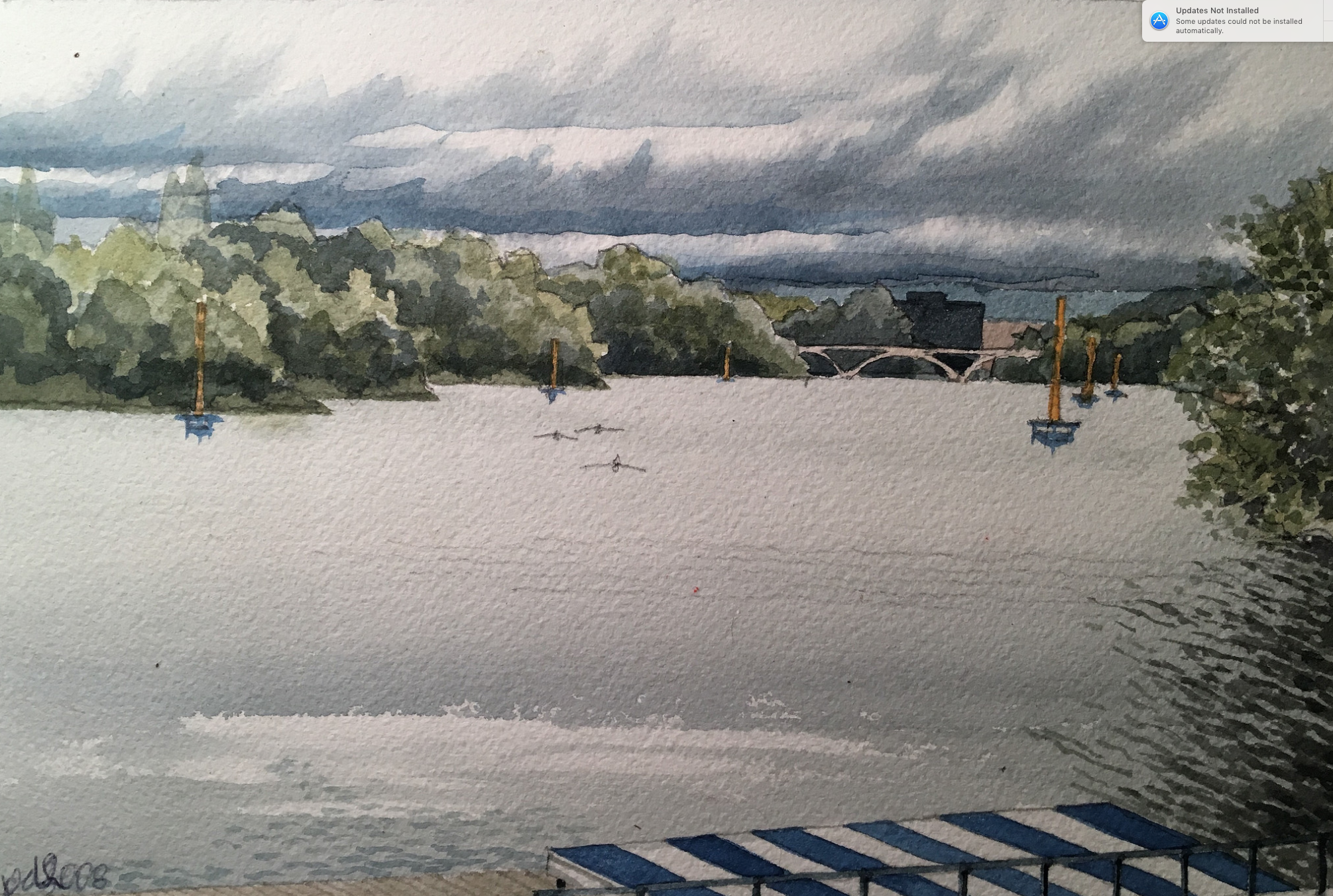 En plein air in St. Catherines Ontario during a Rowing Regatta