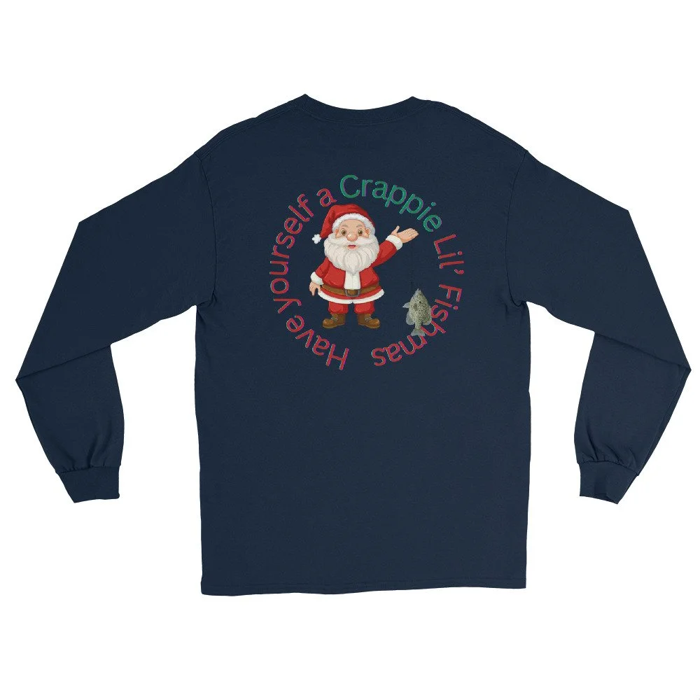 Crappie Fishmas Long Sleeve Shirt