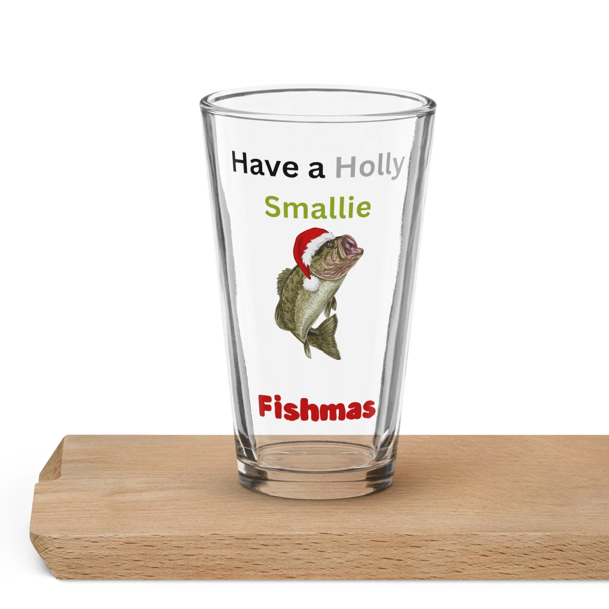 Smallie Fishmas  pint glass