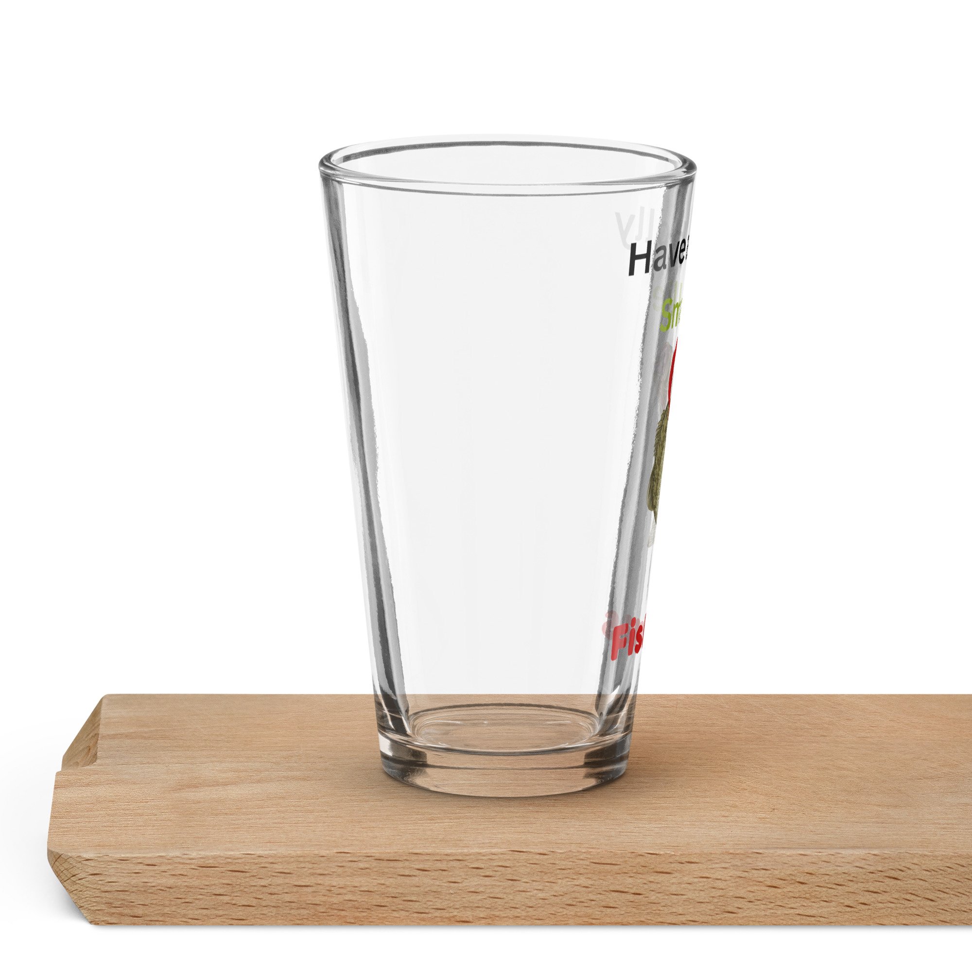 Smallie Fishmas  pint glass
