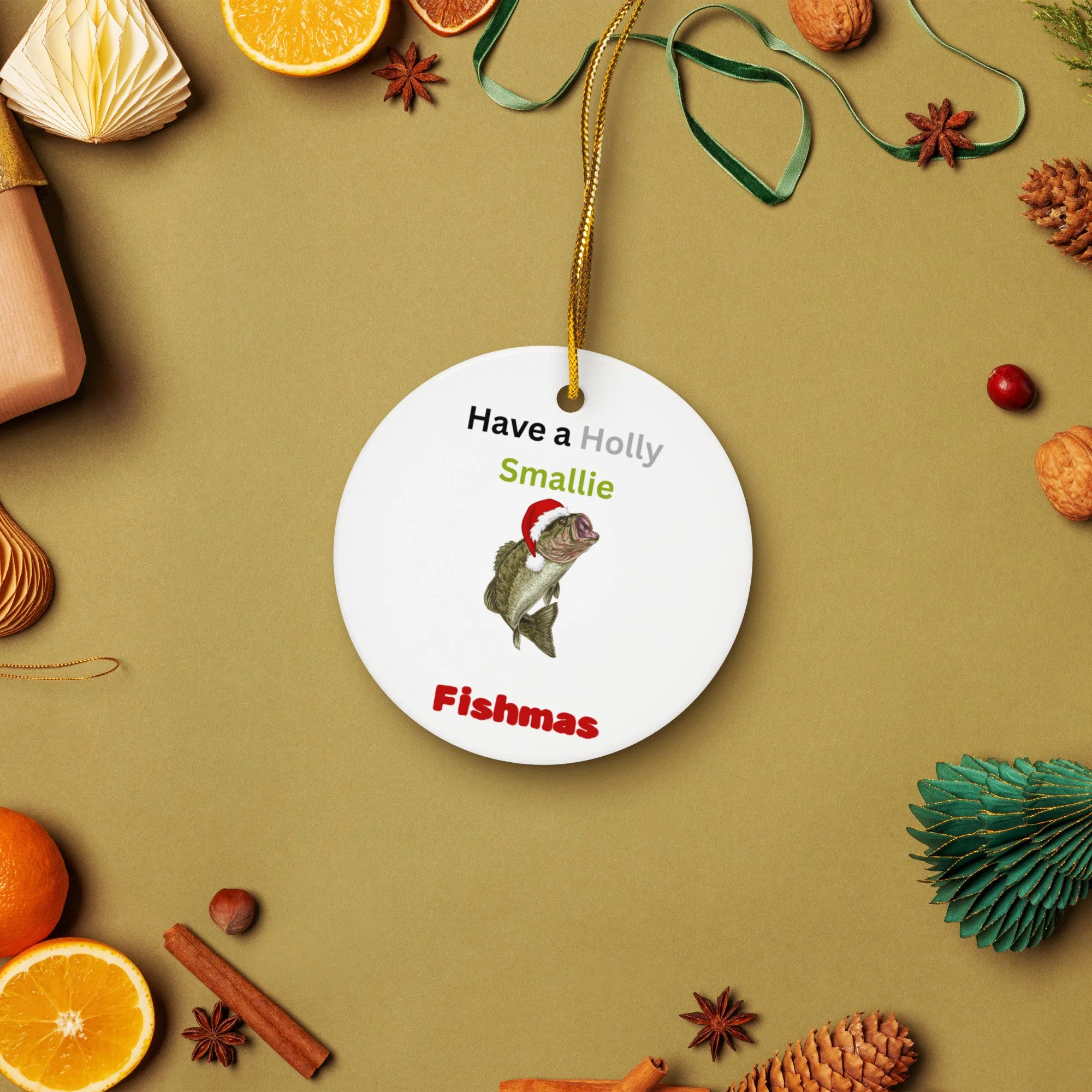 Smallie Fishmas ornament