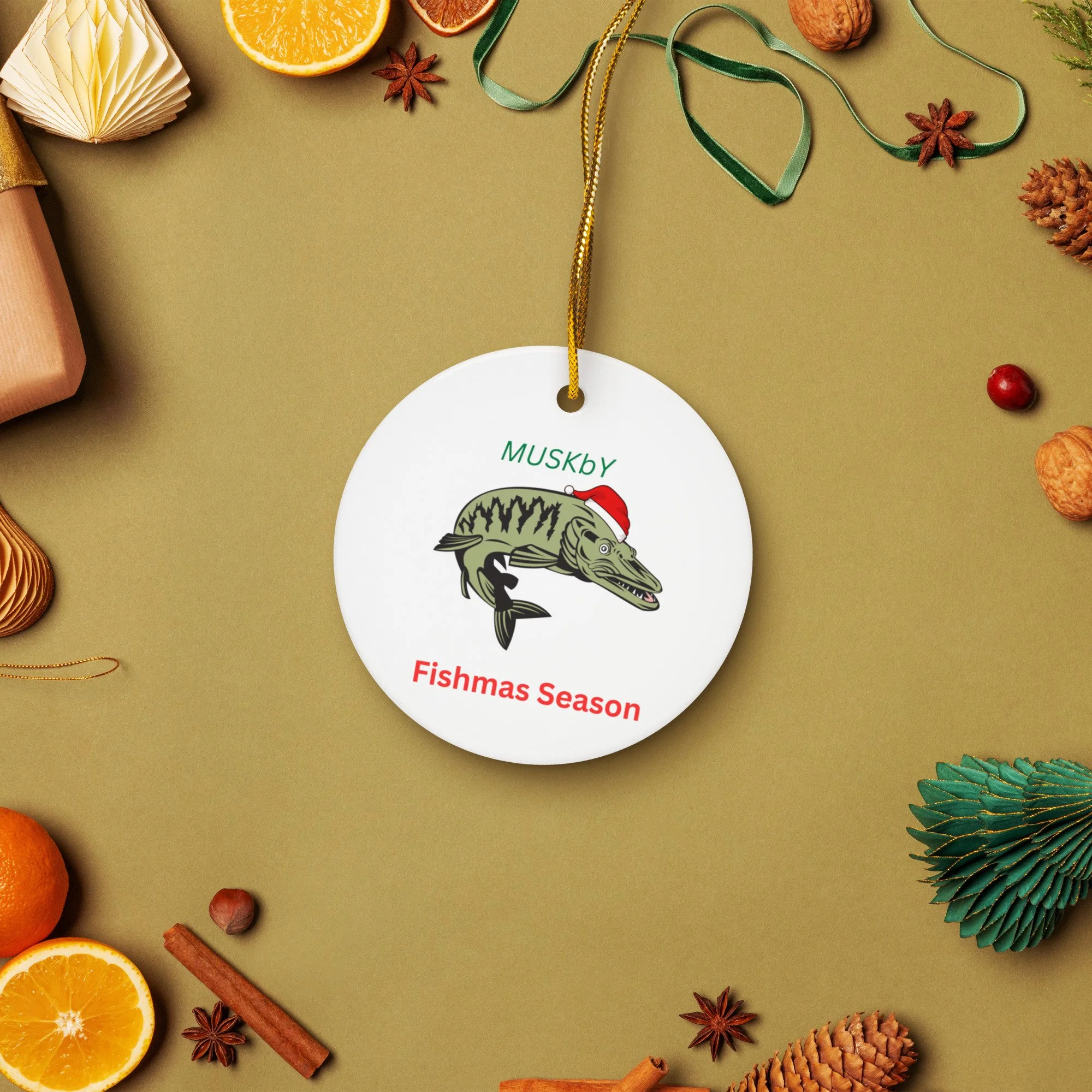 Muskby Fishmas ornament