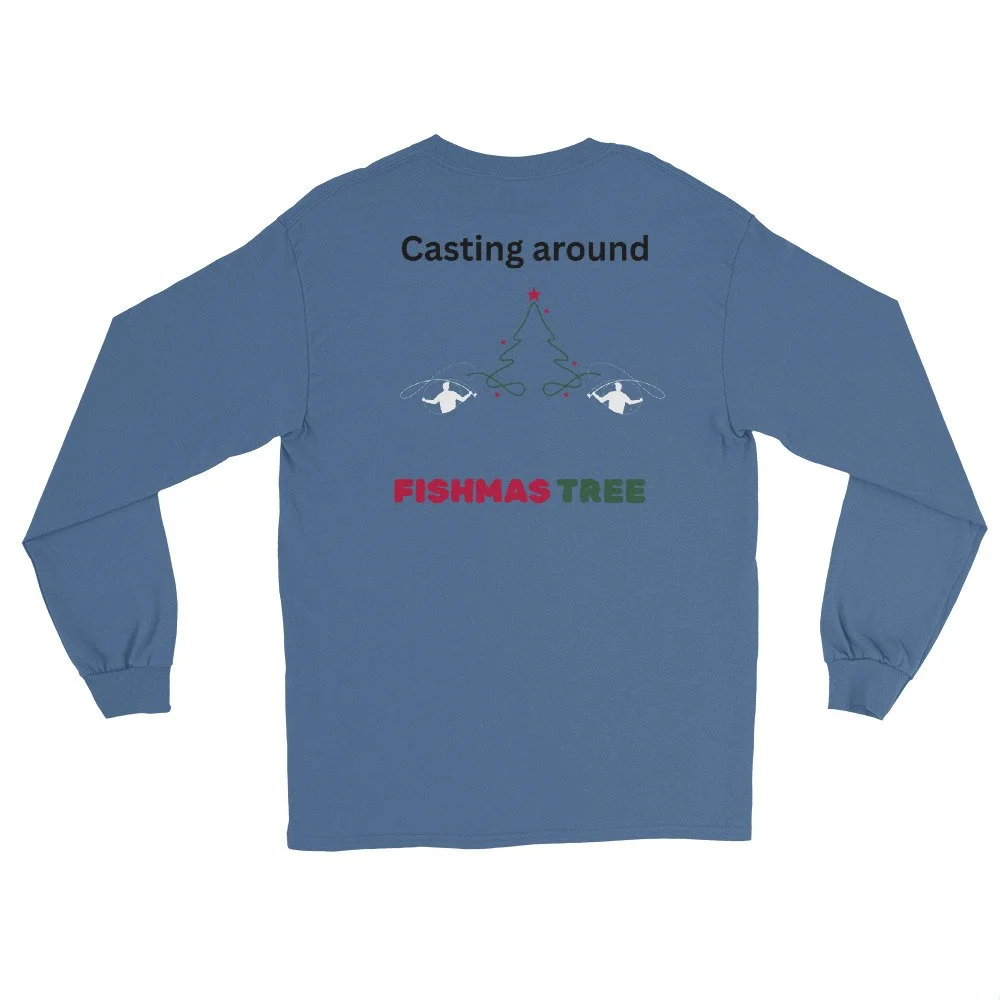 Casting Around Fishmas Long Sleeve Shirt