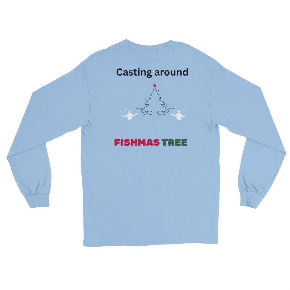 Casting Around Fishmas Long Sleeve Shirt