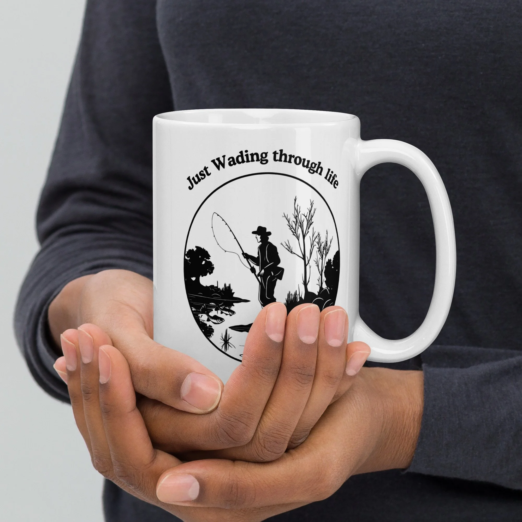 Wading Through Life mug