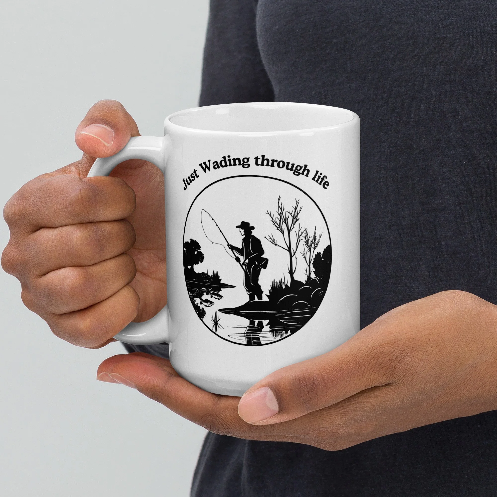 Wading Through Life mug