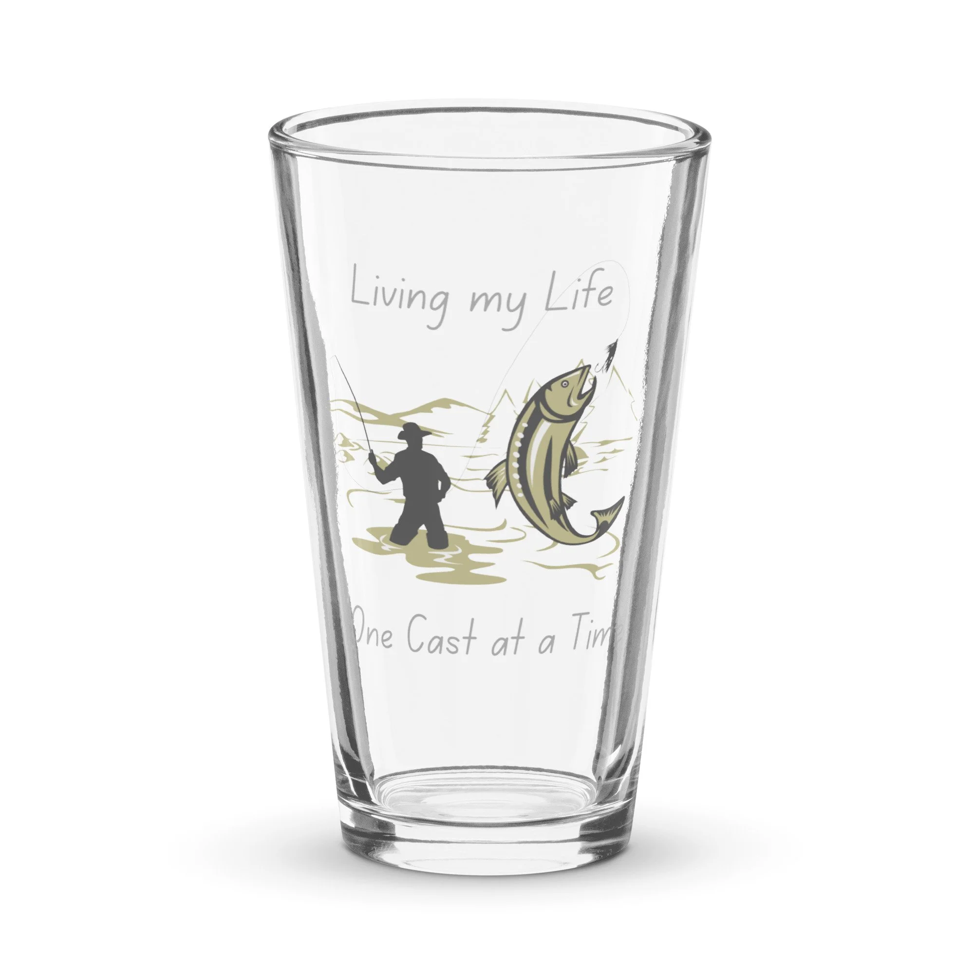 Living One Cast pint glass