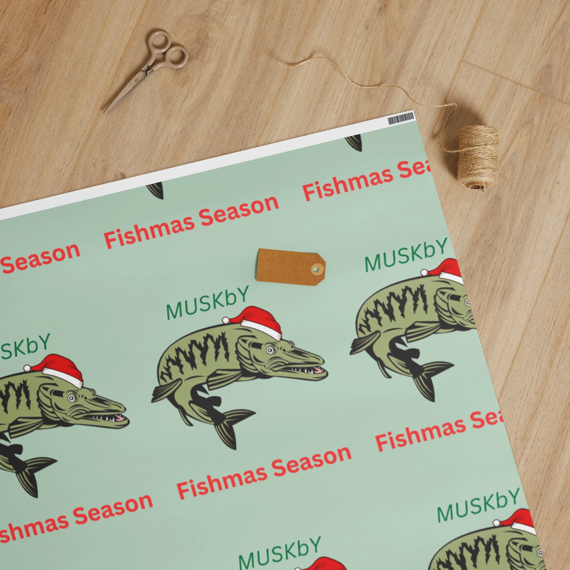 Muskby Fishmas Wrapping paper roll