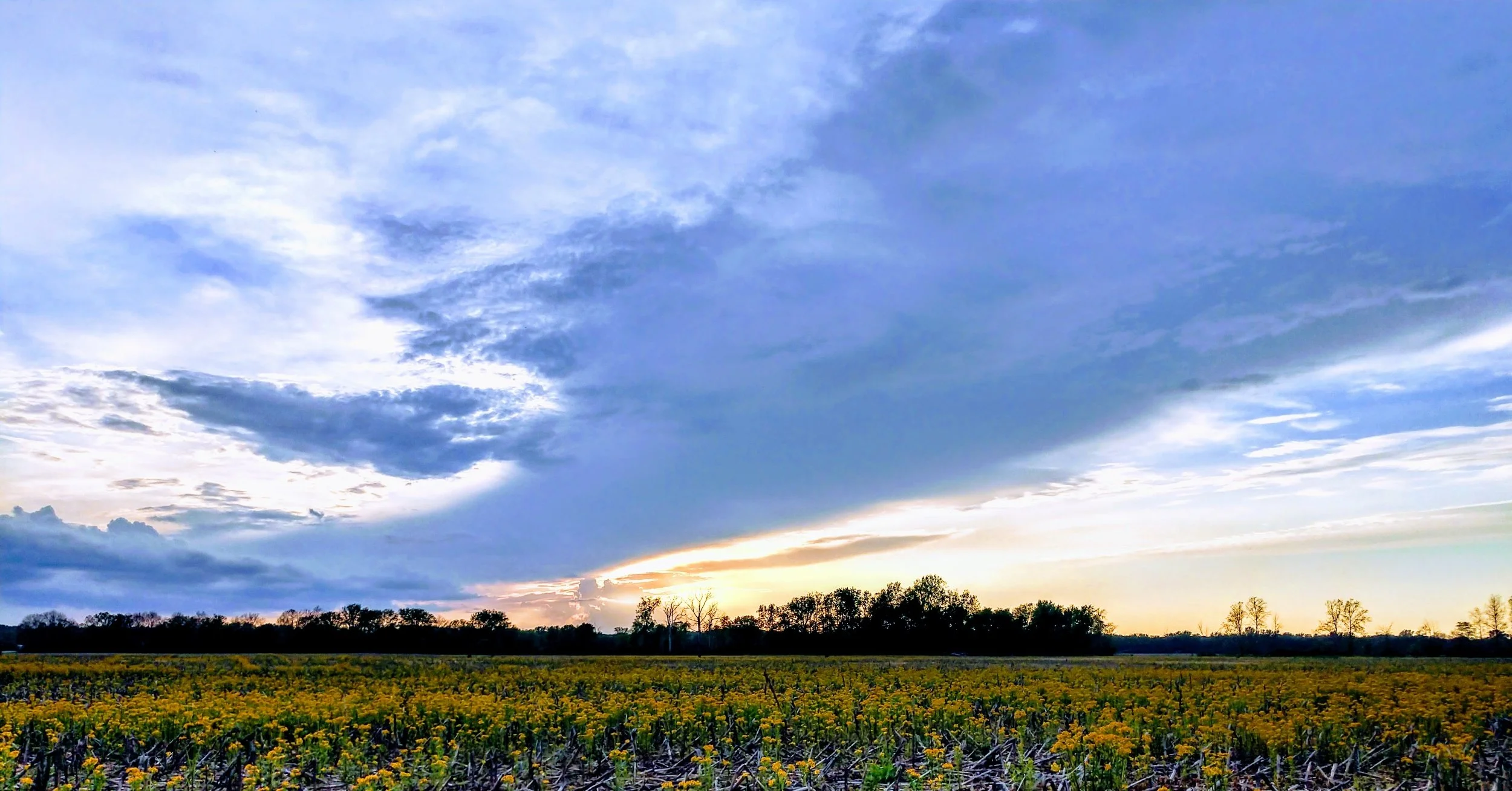 Sunset after a thunderstorm brookville indiana