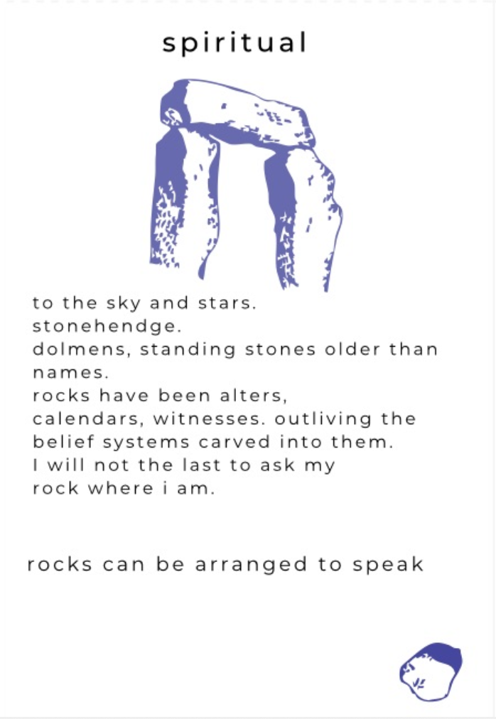 someone I love gave me a rock: a zine