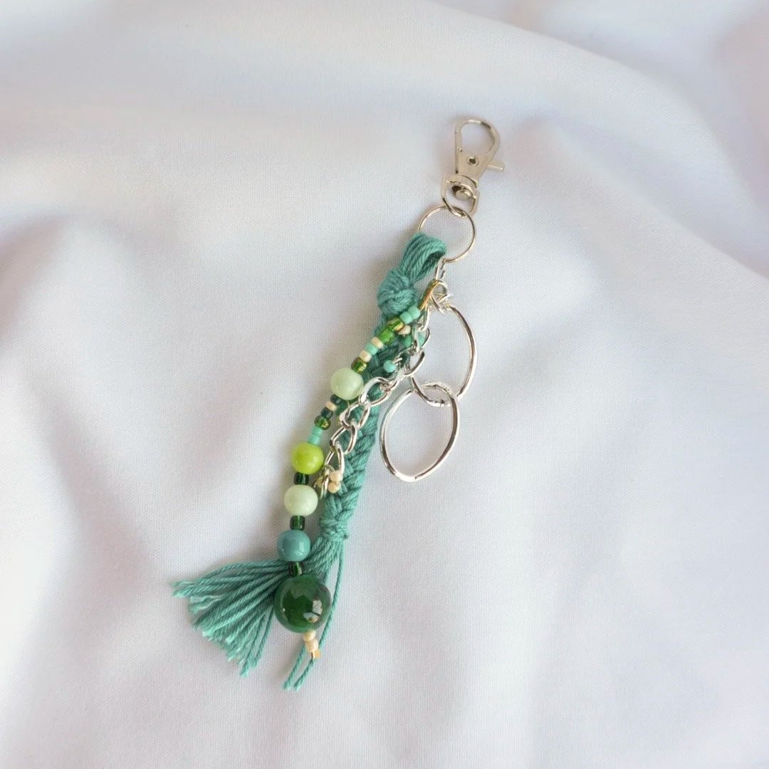 Evergreen - Beaded Keychain & Bag Charm