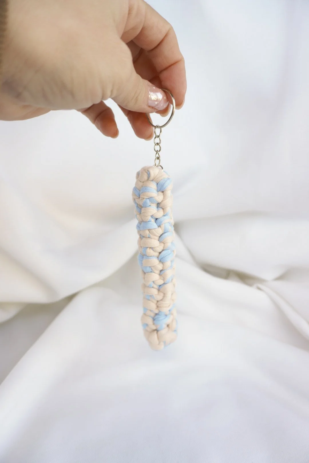 Neutral Blue -  - Crochet Keychain & Bag Charm