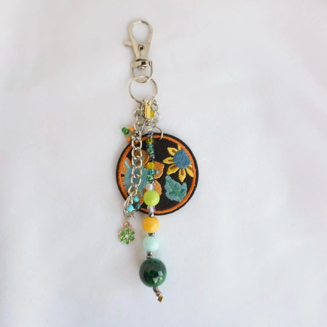 Sunflower - Beaded Keychain & Bag Charm