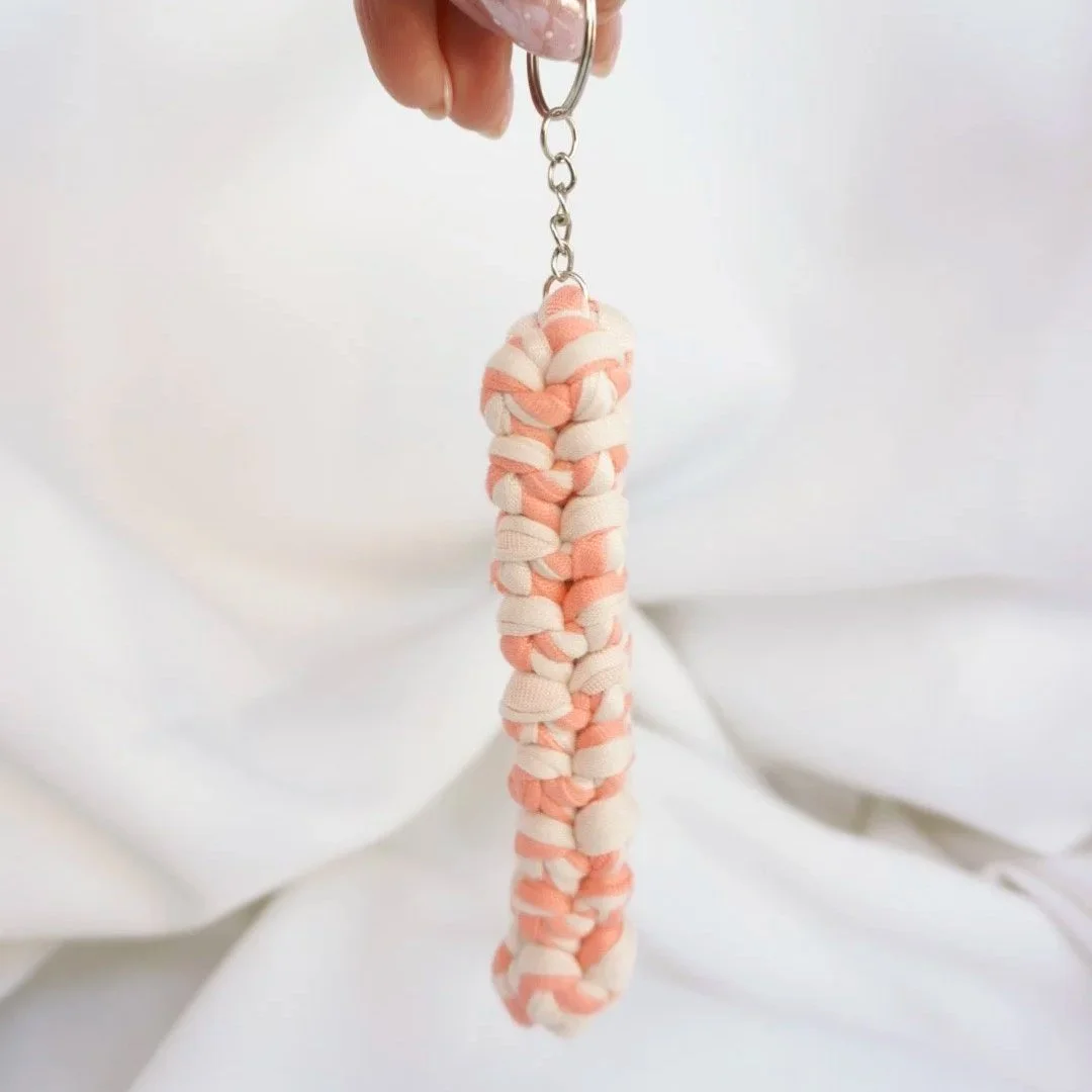 Neutral Blush -  - Crochet Keychain & Bag Charm