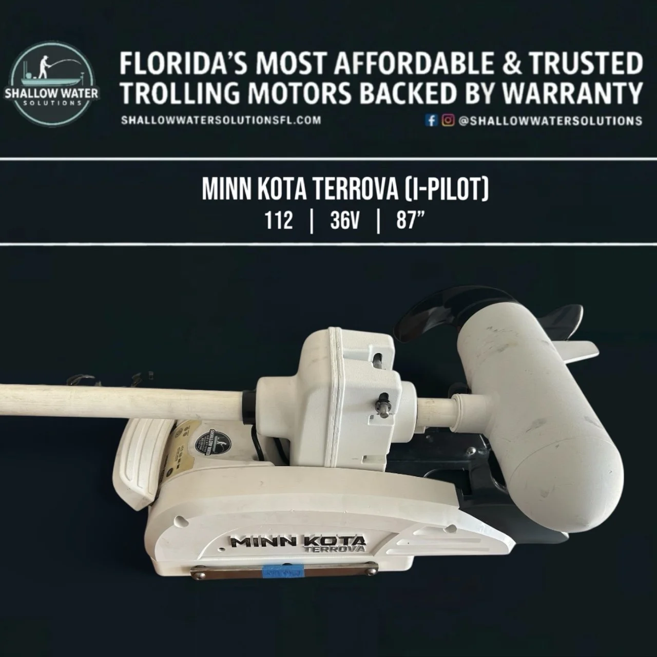 Refurbished Minn Kota Terrova - 112 lb | 36V | 87″ (SWS Warranty)