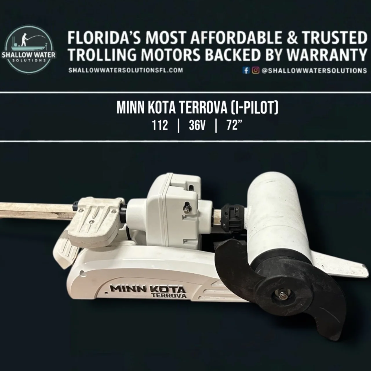 Refurbished Minn Kota Terrova - 112 lb | 36V | 72″ (SWS Warranty)