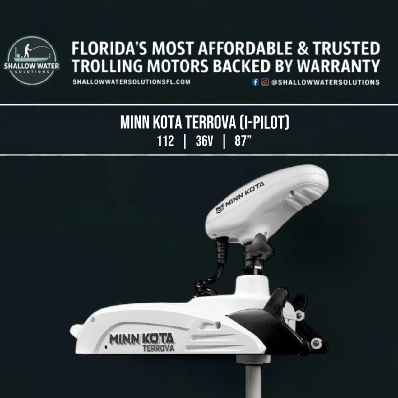 Brand-New Terrova Build - 112 lb | 36V | 87″ (1-Year SWS Warranty)