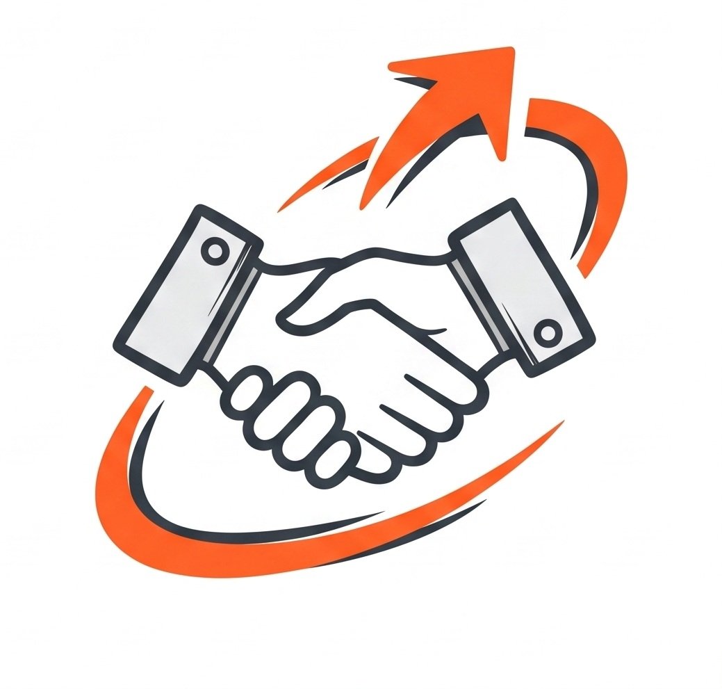 A handshake representing 'transform'