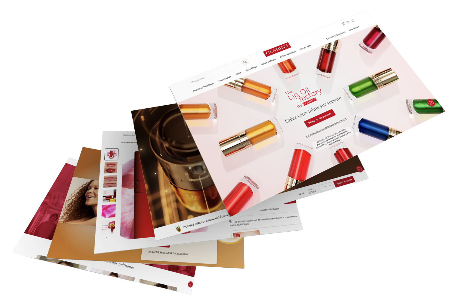 Datawords | Gestion de projet | Webmastering sites & catalogue Clarins monde (fil rouge)