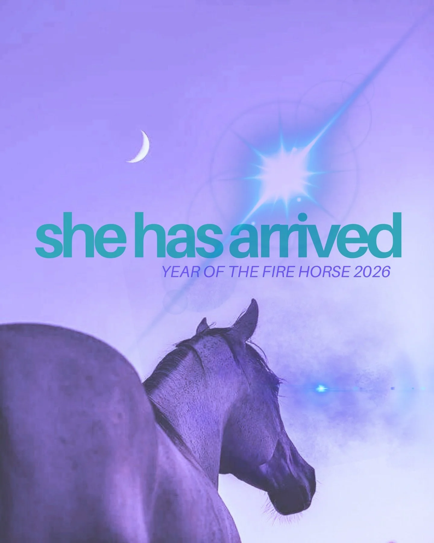 This is not a &ldquo;soft life&rdquo; year. This is a self-led, fully expressed year.
 The Year of the Fire Horse has entered &mdash; and she does not move gently. She moves with certainty, oooozes sensuality and momentum.

This energy isn&rsquo;t ab