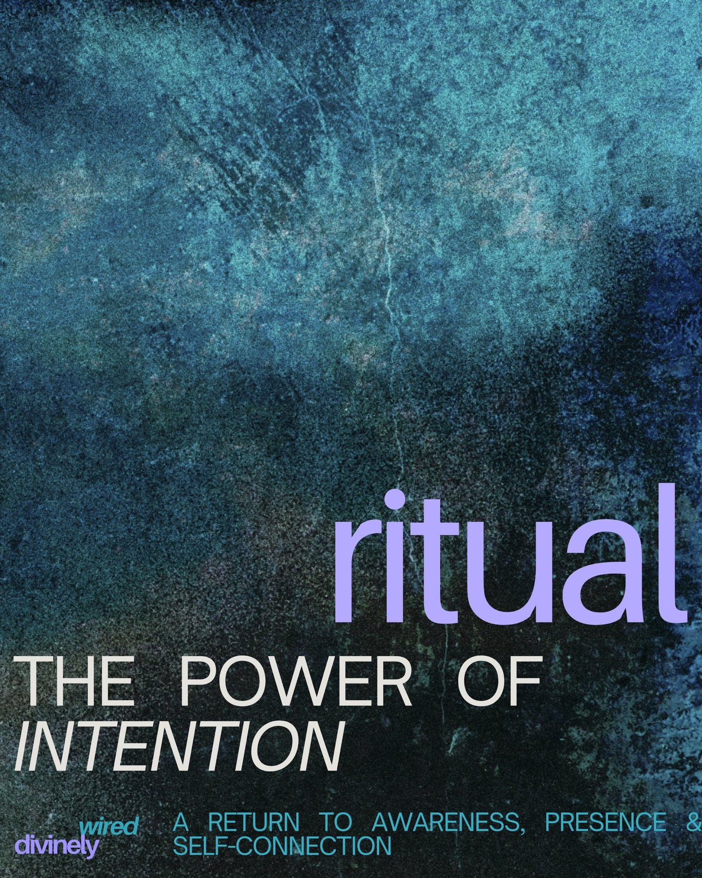 Ritual is more than an act &mdash; it&rsquo;s a remembering.
A remembering of how to slow down. How to listen. How to come back to yourself. How to actually be present and not just flitting around on autopilot.

In a world that moves fast and asks fo