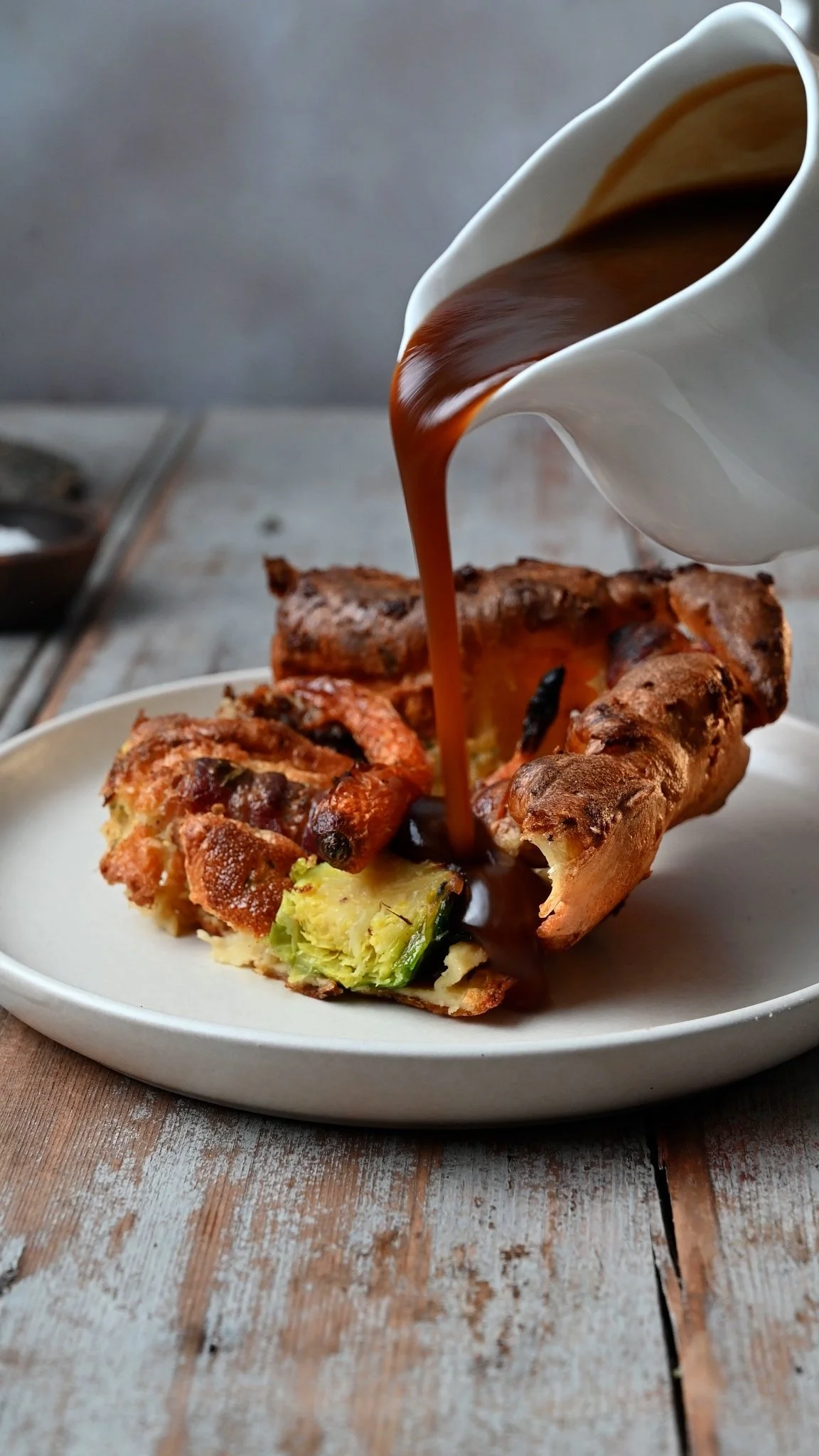 Leftover Christmas Dinner Toad in the Hole