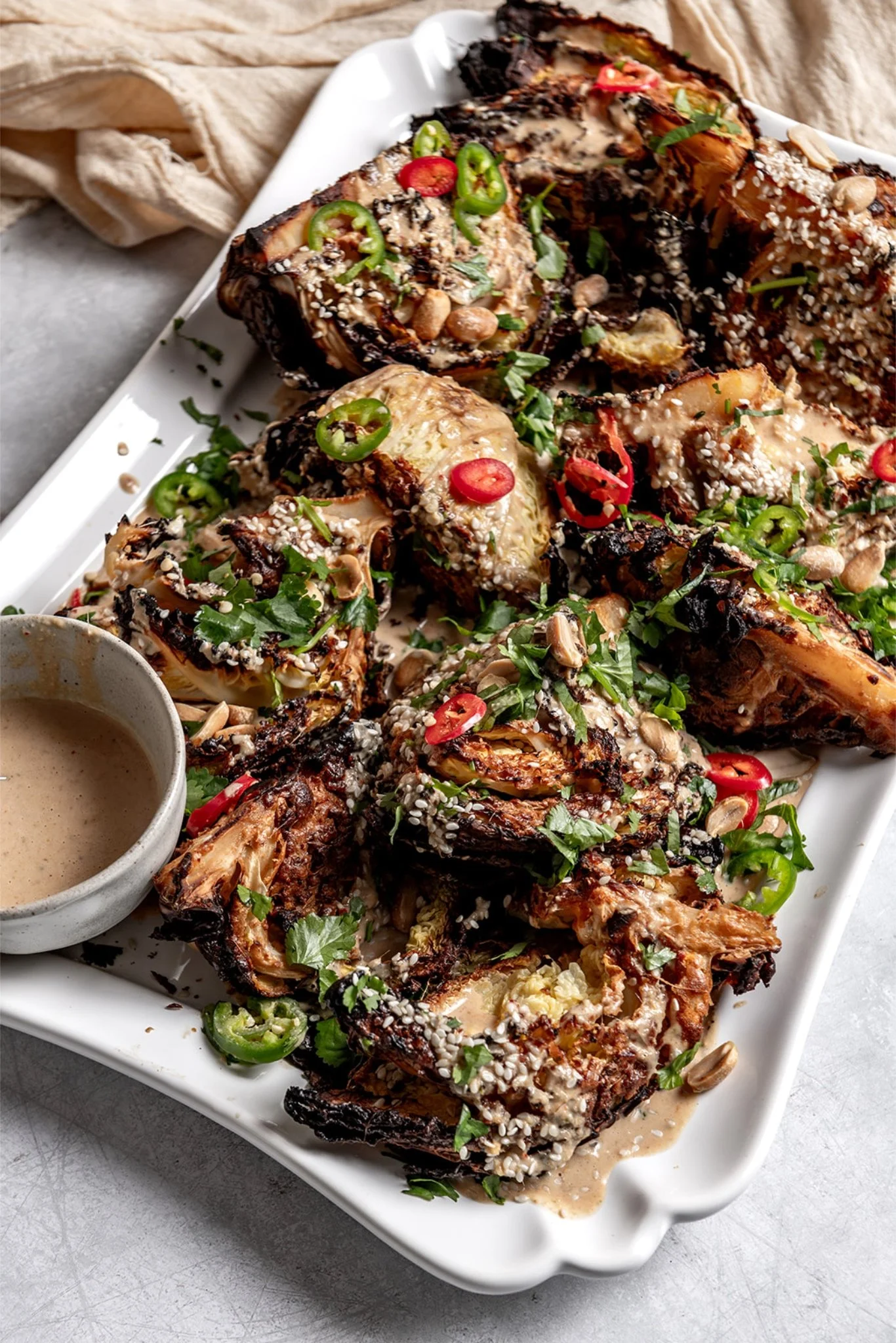 Satay Roast Savoy Cabbage