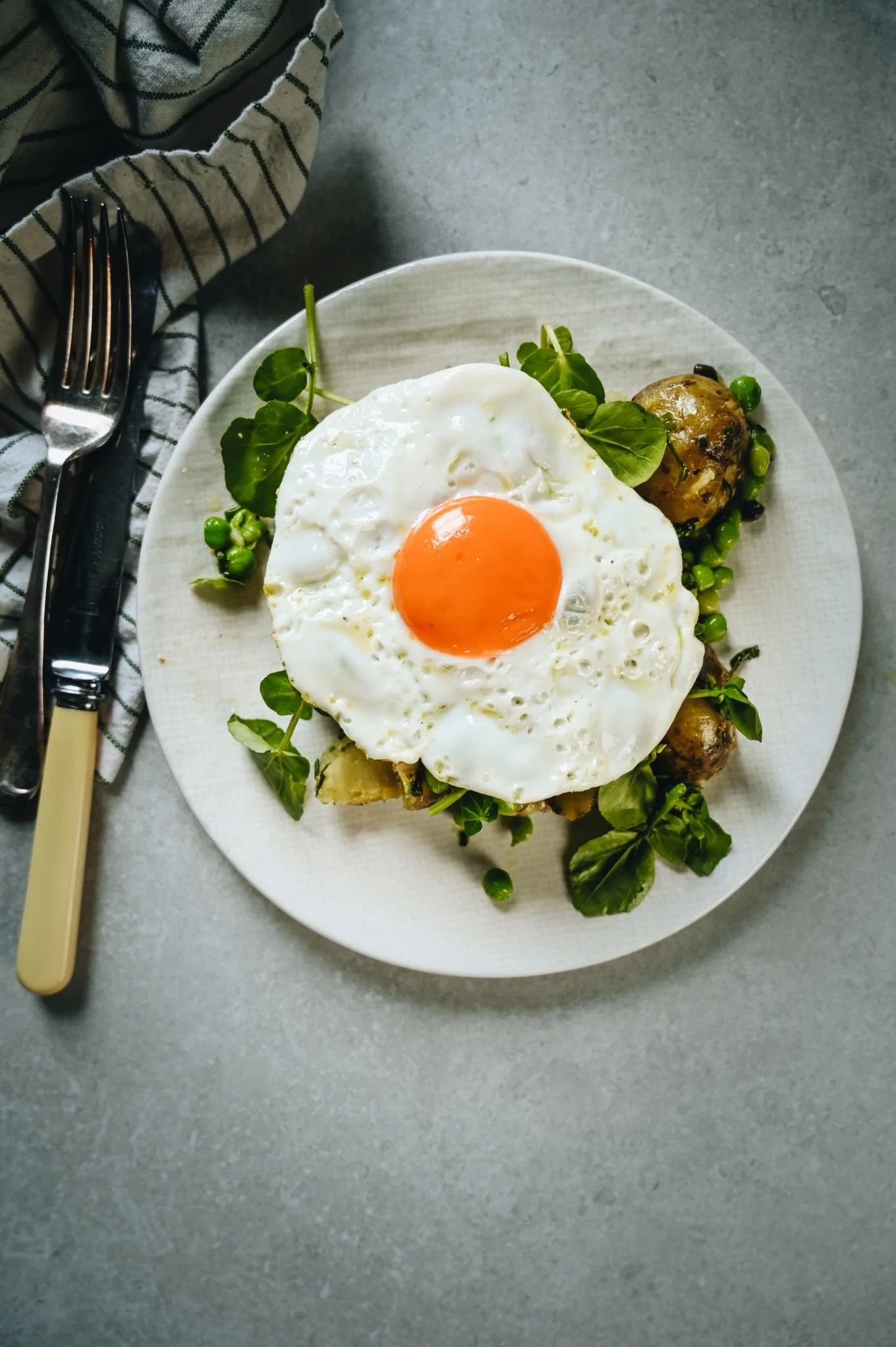 Jersey Royal and Pea Salad with Anchovy Herb Butter