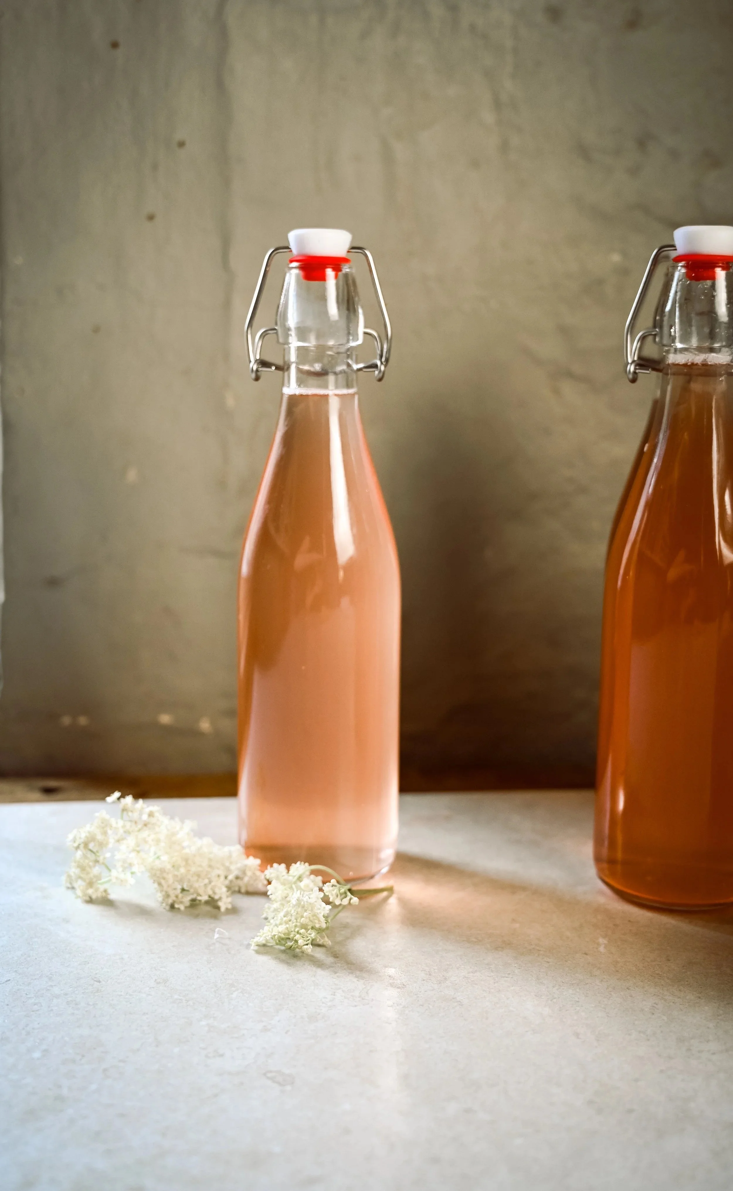 Rhubarb and Elderflower Cordial