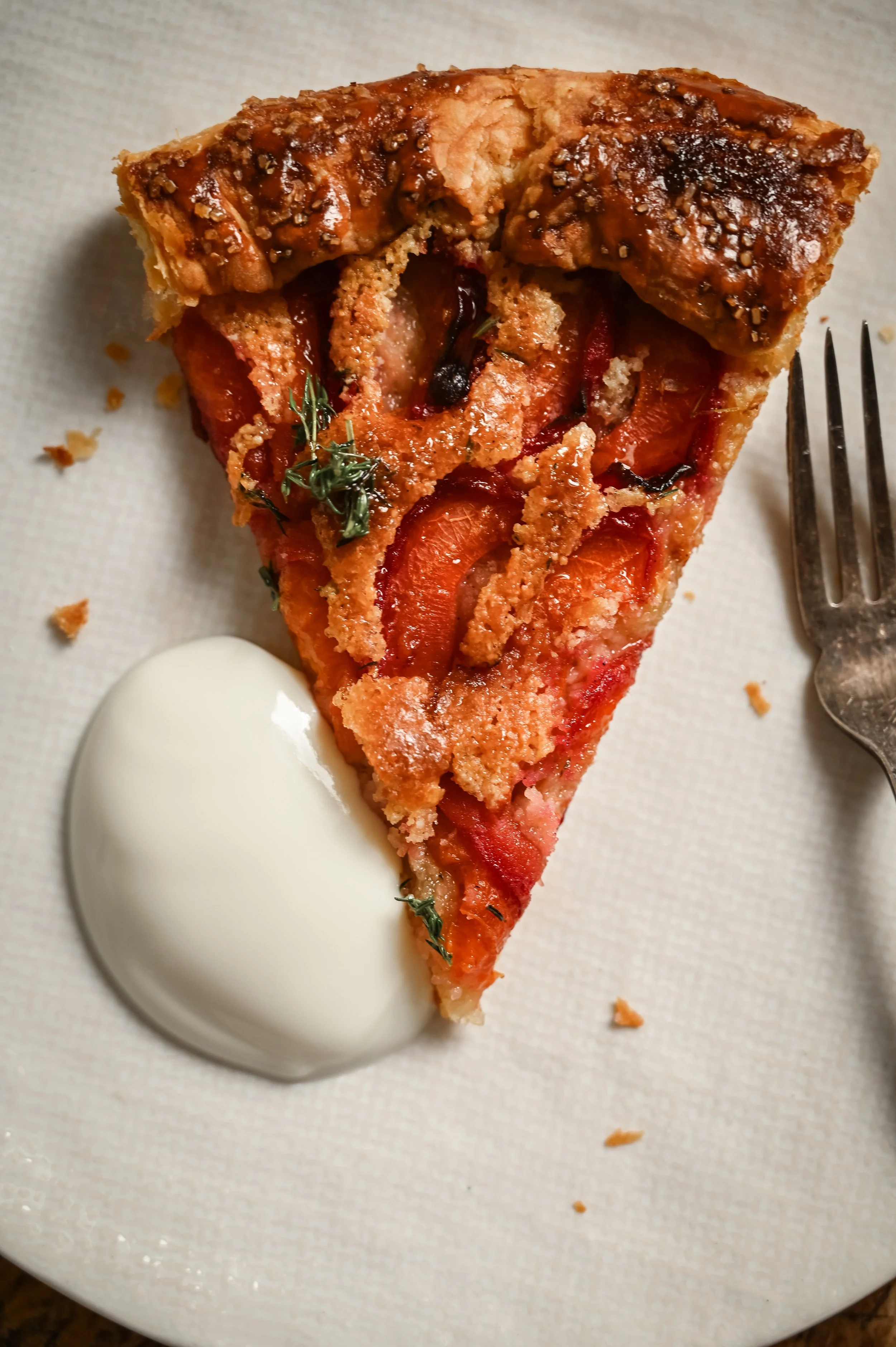 Apricot, Honey and Thyme Galette